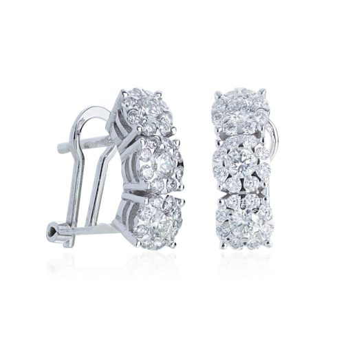 Multi-Stein-Ohrringe mit Diamanten