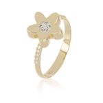 Blumenring aus Gold und Diamanten - AD975