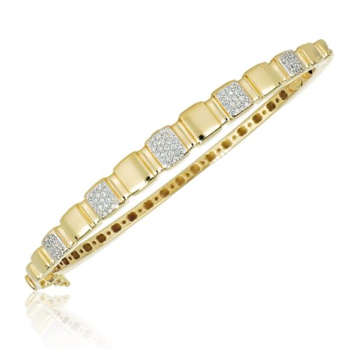Armband aus 18 Kt Gold mit Diamantpavé - BD175