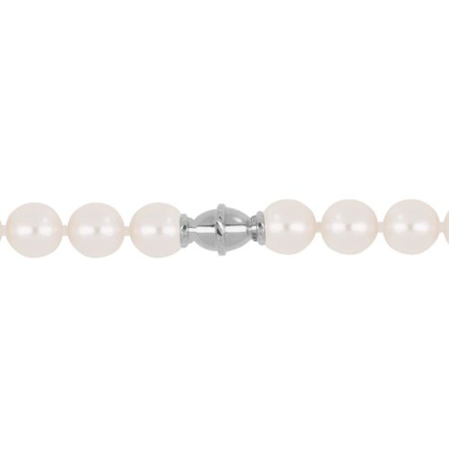Akoya-Perlenkette mit Verschluss aus 18 Kt Gold - C013L
