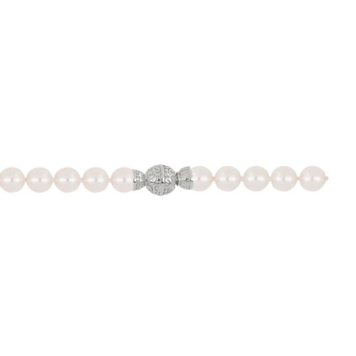 Akoya-Perlenkette mit Verschluss aus 18 Kt Gold - C026L