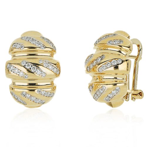 Ohrringe aus Gold und Diamanten - OD496