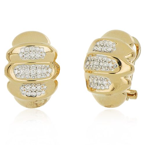 Ohrringe aus Gold und Diamanten - OD865
