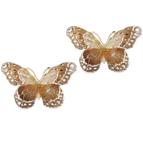 Schmetterlingsohrringe aus 18 Kt Gelbgold mit handgefertigter Emaille - OE4089-MG
