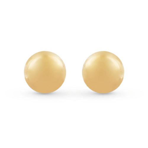 Runde Ohrringe aus 18-karätigem, poliertem Gelbgold - OP0023-LG