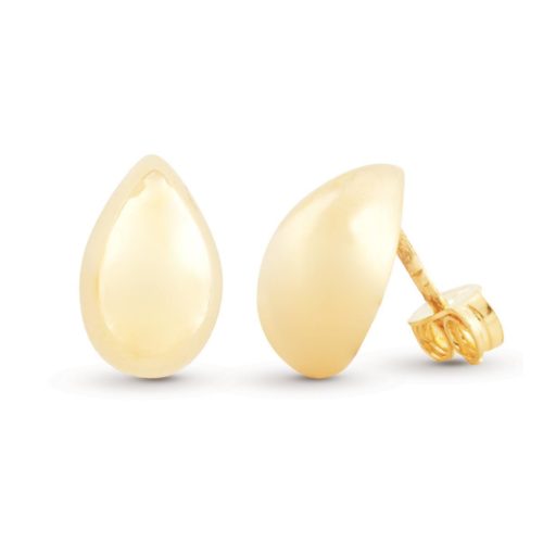 Tropfen-Ohrringe aus 18 Kt poliertem Gelbgold - OP0055-LG