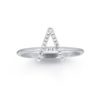 Ring aus 18 Kt Weißgold, mit anpassbarer Initiale / Nummer in Diamanten - AD676