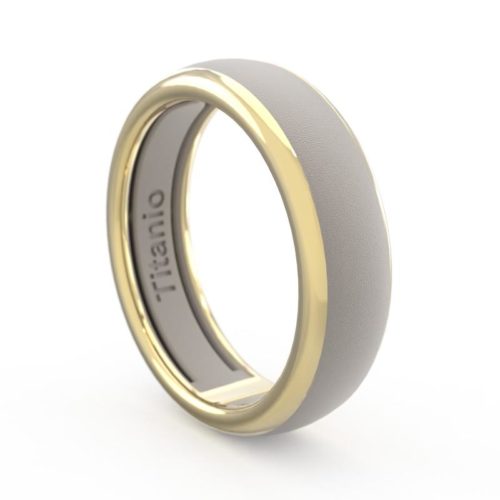 Bandring aus 18-karätigem Gold und Titan - ATU006/