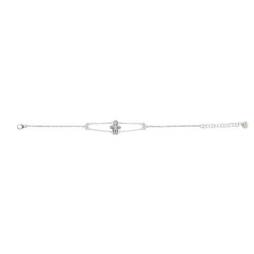 Goldarmband mit weißen Diamanten - BD058/DB