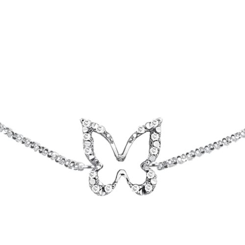 Schmetterlingsarmband aus 18 Kt Gold mit Diamanten - BD065