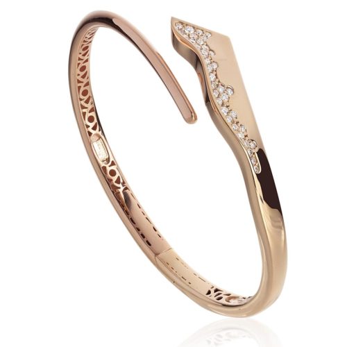 Armband aus 18 Kt Gold mit Diamantpavé - BD166