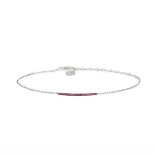 Tennisarmband aus 18 kt Gold und Edelsteinen - BD185