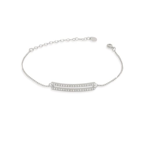 Großes Tennisarmband aus 18 kt Gold und Diamanten - BD195/DB-LB
