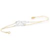 Armband aus 18 Kt Gold, mit zwei anpassbaren Initialen, mit Diamant - BDA001/ID