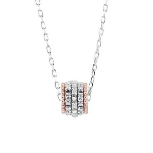 Halskette aus 18 Kt Gold mit Diamanten - CD373/DB