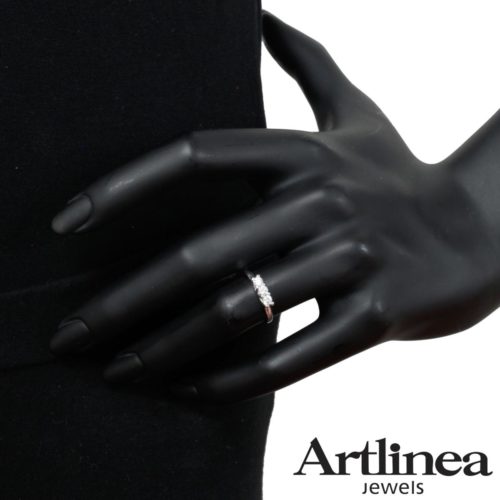 Trilogie-Ring mit Diamanten
