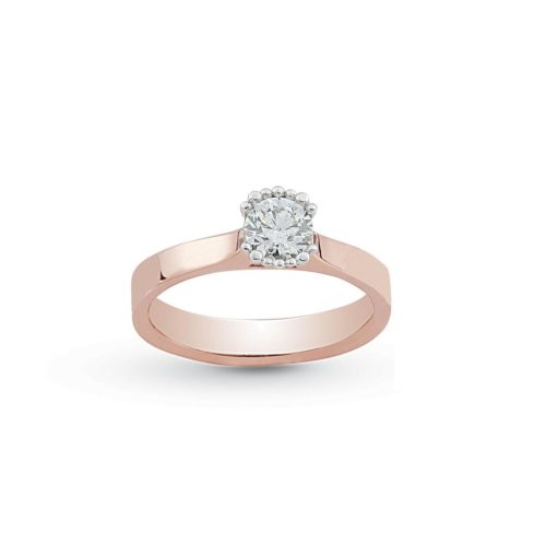 Solitärring mit Diamant