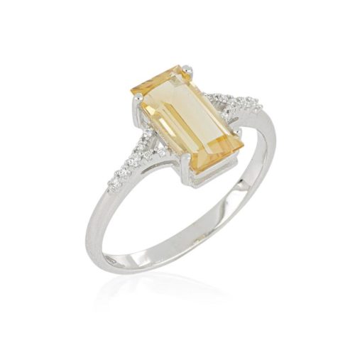 Goldring mit Diamanten und Edelsteinen