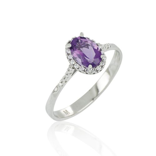 Goldring mit Diamanten und Edelsteinen