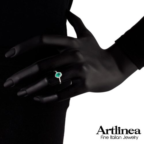 Goldring mit Diamanten und Edelsteinen