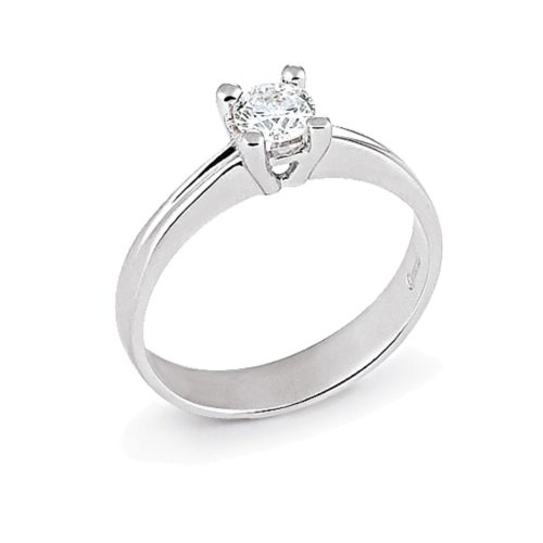 Klassischer Solitärring mit Diamanten