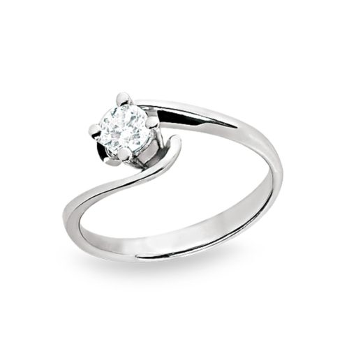 Valentino-Solitärring mit Diamant