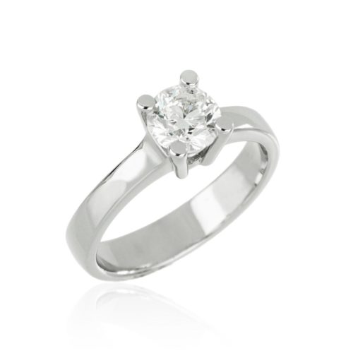 Klassischer Diamant-Solitärring mit 4 Krappen