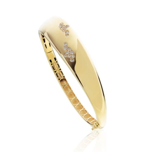 Armband aus 18 Kt Gold mit Diamantpavé - BD172